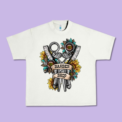 Barber Shop Urban Heavy Tee Designed By Sublimationcraftshop