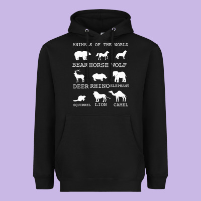 Animals Of The World Heavyweight Hoodie Designed By Bettercallsaul