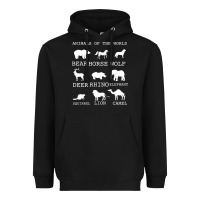 Black Animals Of The World Heavyweight Hoodie - Bettercallsaul