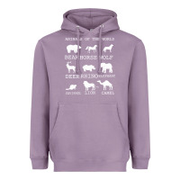 Lavender Animals Of The World Heavyweight Hoodie - Bettercallsaul