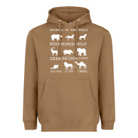 Toasted Coconut Animals Of The World Heavyweight Hoodie - Bettercallsaul