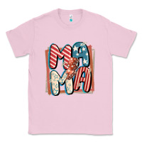 Bubblegum Pink 4th of July mama with lightning bolt Classic Tee - FaDigitalArtStudio