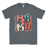 Charcoal Heather 4th of July mama with lightning bolt Classic Tee - FaDigitalArtStudio
