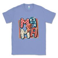 Colony Blue 4th of July mama with lightning bolt Classic Tee - FaDigitalArtStudio