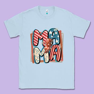 4th Of July Mama With Lightning Bolt Classic Tee Designed By Fadigitalartstudio