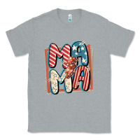 Heather Grey 4th of July mama with lightning bolt Classic Tee - FaDigitalArtStudio