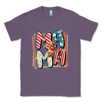 Lavender 4th of July mama with lightning bolt Classic Tee - FaDigitalArtStudio