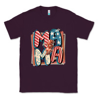 Plum 4th of July mama with lightning bolt Classic Tee - FaDigitalArtStudio