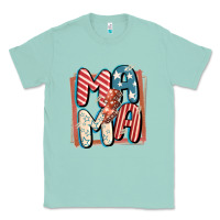 Seafoam 4th of July mama with lightning bolt Classic Tee - FaDigitalArtStudio