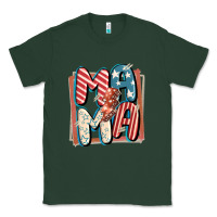 Sports Green 4th of July mama with lightning bolt Classic Tee - FaDigitalArtStudio