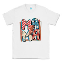 White 4th of July mama with lightning bolt Classic Tee - FaDigitalArtStudio