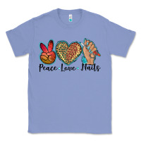 Colony Blue peace love nails Classic Tee - BarkalooDesign