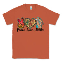 Copper peace love nails Classic Tee - BarkalooDesign