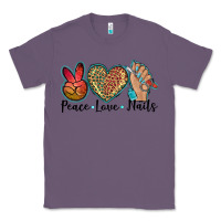 Lavender peace love nails Classic Tee - BarkalooDesign
