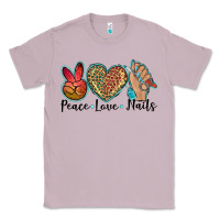 Lilac peace love nails Classic Tee - BarkalooDesign