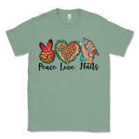 Sage peace love nails Classic Tee - BarkalooDesign