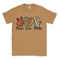Toasted Coconut peace love nails Classic Tee - BarkalooDesign