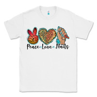 White peace love nails Classic Tee - BarkalooDesign