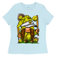 Baby Blue softball gnome Ladies Tee - SublimationCraftShop