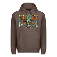 Coffee show mom baby cow Premium Hoodie - BarkalooDesign