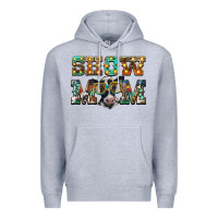 Heather Grey show mom baby cow Premium Hoodie - BarkalooDesign