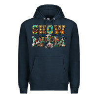 Navy show mom baby cow Premium Hoodie - BarkalooDesign