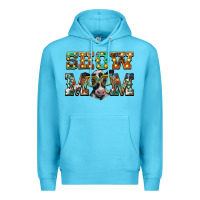 Ocean Blue show mom baby cow Premium Hoodie - BarkalooDesign