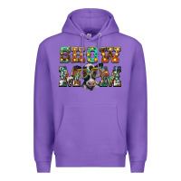 Purple show mom baby cow Premium Hoodie - BarkalooDesign