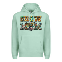 Seafoam show mom baby cow Premium Hoodie - BarkalooDesign