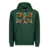 Sports Green show mom baby cow Premium Hoodie - BarkalooDesign