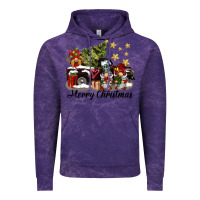 Cloud Purple merry christmas gnomes truck Vintage Hoodie - BarkalooDesign