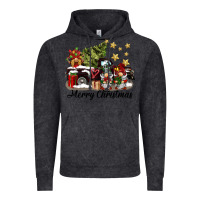 Vintage Black merry christmas gnomes truck Vintage Hoodie - BarkalooDesign