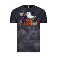 Cloud Black My 1st Halloween Vintage Tee - CowhideDigitalArt