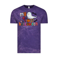 Cloud Purple My 1st Halloween Vintage Tee - CowhideDigitalArt