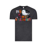 Vintage Black My 1st Halloween Vintage Tee - CowhideDigitalArt
