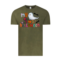 Vintage Olive My 1st Halloween Vintage Tee - CowhideDigitalArt
