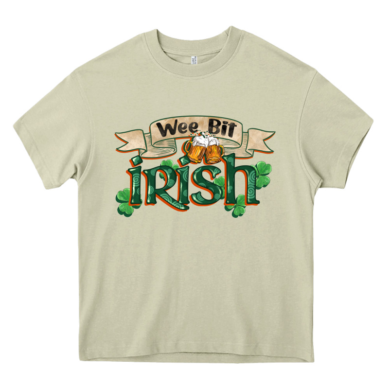 Wee Bit Irish St Patrick's Day Heavy Core Tee by FaDigitalArtStudio | Teevron