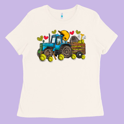 Softball Tractor Ladies Tee Designed By Sublimationcraftshop