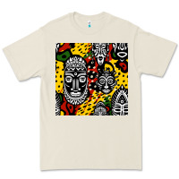 African Masks Colorful Seamless Pattern Premium Tee | Teevron