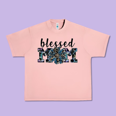 Blessed Mom Urban Heavy Tee Designed By Sublimationcraftshop