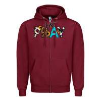 Burgundy Just Pray Zipper Hoodie - RanaPortraitStore