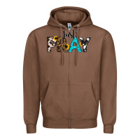 Chestnut Just Pray Zipper Hoodie - RanaPortraitStore