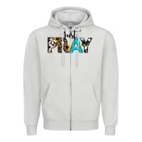 Dove Grey Just Pray Zipper Hoodie - RanaPortraitStore