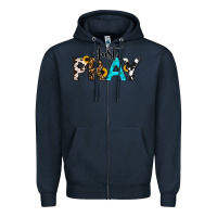 Navy Just Pray Zipper Hoodie - RanaPortraitStore