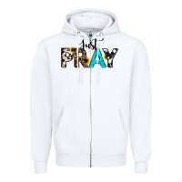 White Just Pray Zipper Hoodie - RanaPortraitStore