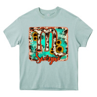 Arona Scorpio turquoise cowhide Heavy Core Tee - RanaPortraitStore