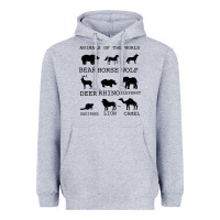 Heather Grey Anımals Of The World Heavyweight Hoodie - Bettercallsaul