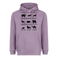 Lavender Anımals Of The World Heavyweight Hoodie - Bettercallsaul