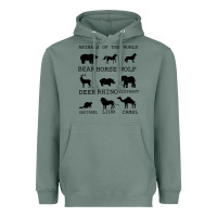 Sage Anımals Of The World Heavyweight Hoodie - Bettercallsaul
