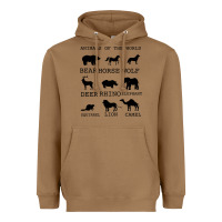 Toasted Coconut Anımals Of The World Heavyweight Hoodie - Bettercallsaul